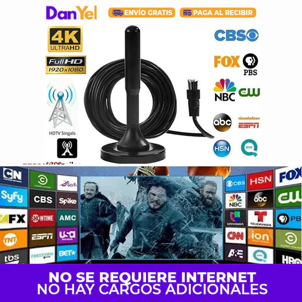 Antena TDT ConectTV™ | Canales HD Gratis sin Mensualidades